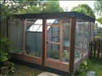 Sonya's outdoor housing with integrated greenhouse - click to enlarge